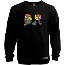 Свитшот без начеса Parrots bright art