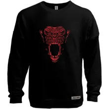 Свитшот без начеса Monkey red lines art