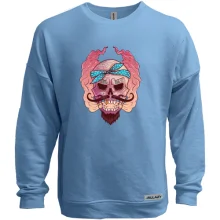 Свитшот без начеса Skull with mustache