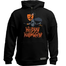 Худі без начосу Відьма на мітлі - Happy Halloween