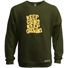Свитшот без начеса "Keep going keep Growing"