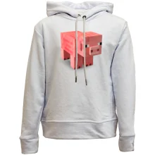 Детское худи без начеса Minecraft Pig