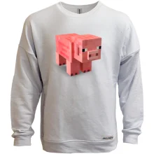Свитшот без начеса Minecraft Pig