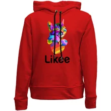 Детское худи без начеса с котиком "Likee"