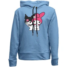 Детское худи без начеса с Kuromi & My melody