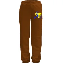 Детские трикотажные штаны "Я ♥ Украину"