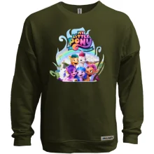 Свитшот без начеса с героями мультфильма "My little pony"
