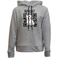 Дитяче худі без начосу "QR кіт"