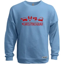 Свитшот без начеса на Новый Год "#christmassqoad"