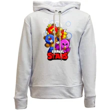 Детское худи без начеса з ведмедиками (Brawl Stars)