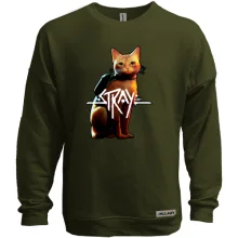 Свитшот без начеса с кошкой "Stray"