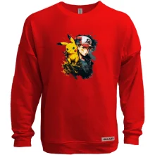 Свитшот без начеса "Ash ketchum and pikachu"