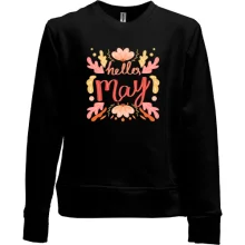 Детский свитшот без начеса Hello May Май