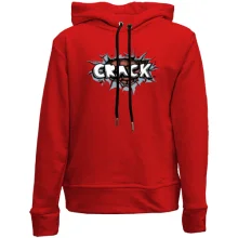 Детское худи без начеса с сердцем "Crack"