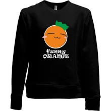 Детский свитшот без начеса Funny Orange