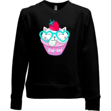 Детский свитшот без начеса Cup Cat