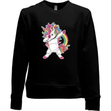 Детский свитшот без начеса Rainbow Unicorn