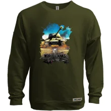Свитшот без начеса с танком (World of tanks)