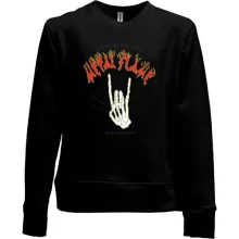 Детский свитшот без начеса Metal flame