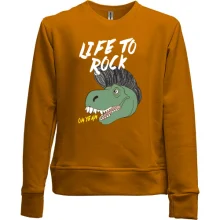 Детский свитшот без начеса Life to rock