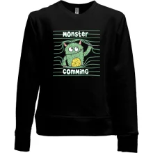 Детский свитшот без начеса Monster coming