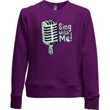 Детский свитшот без начеса Sing with me