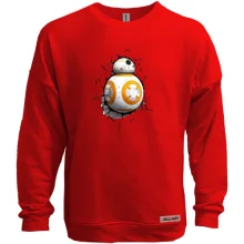 Свитшот без начеса "BB-8 в стене"