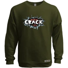 Свитшот без начеса с сердцем "Crack"