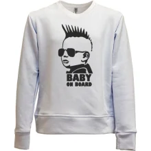 Детский свитшот без начеса Baby on board