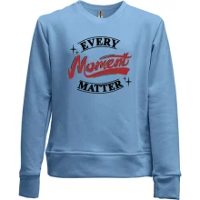 Детский свитшот без начеса Every moment - material