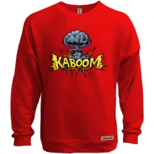 Свитшот без начеса с сердцем "Kaboom"