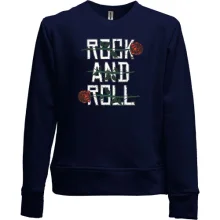 Детский свитшот без начеса ROCK AND ROLL