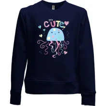 Детский свитшот без начеса Cute Jellyfish