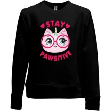 Детский свитшот без начеса Stay Pawsitive