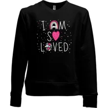 Детский свитшот без начеса I am so Loved