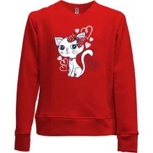Детский свитшот без начеса Pretty Kitty