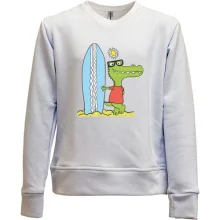 Дитячий світшот без начосу Crocodile surfer
