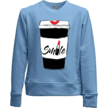 Детский свитшот без начеса Coffee Smile