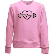 Детский свитшот без начеса Heart WorkOut
