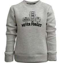 Детский свитшот без начеса Never forget
