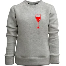 Дитячий світшот без начосу Wine is my heart