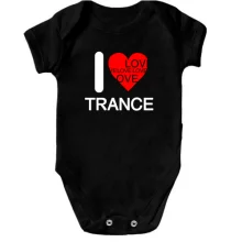 Детское боди I Love Trance
