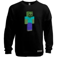 Свитшот без начеса Minecraft Зомби