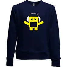 Детский свитшот без начеса Yellow monster