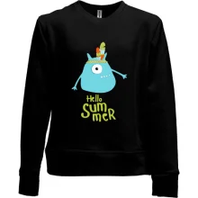 Детский свитшот без начеса Hello Summer. Native American Monster