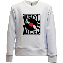 Детский свитшот без начеса Vinyl Rules (2)