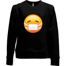 Детский свитшот без начеса Mask emoticon