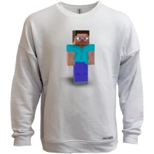 Свитшот без начеса Minecraft Стив (2)