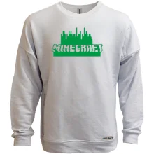 Свитшот без начеса Minecraft Green Logo