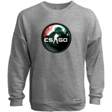 Свитшот без начеса с круглой эмблемой CS GO